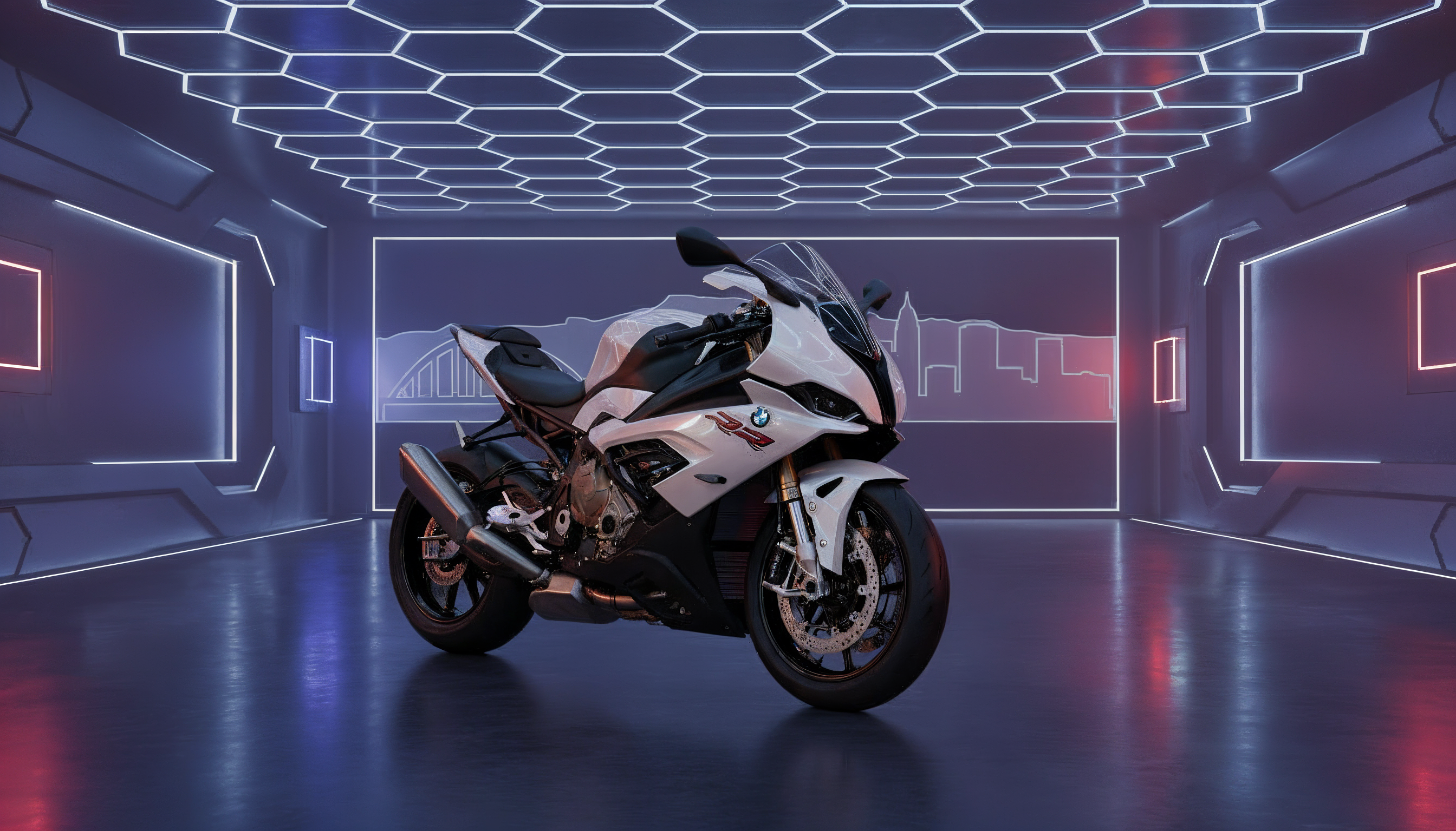BMW S1000M RR 2025 - AI-generated car visualization by Montera Studio