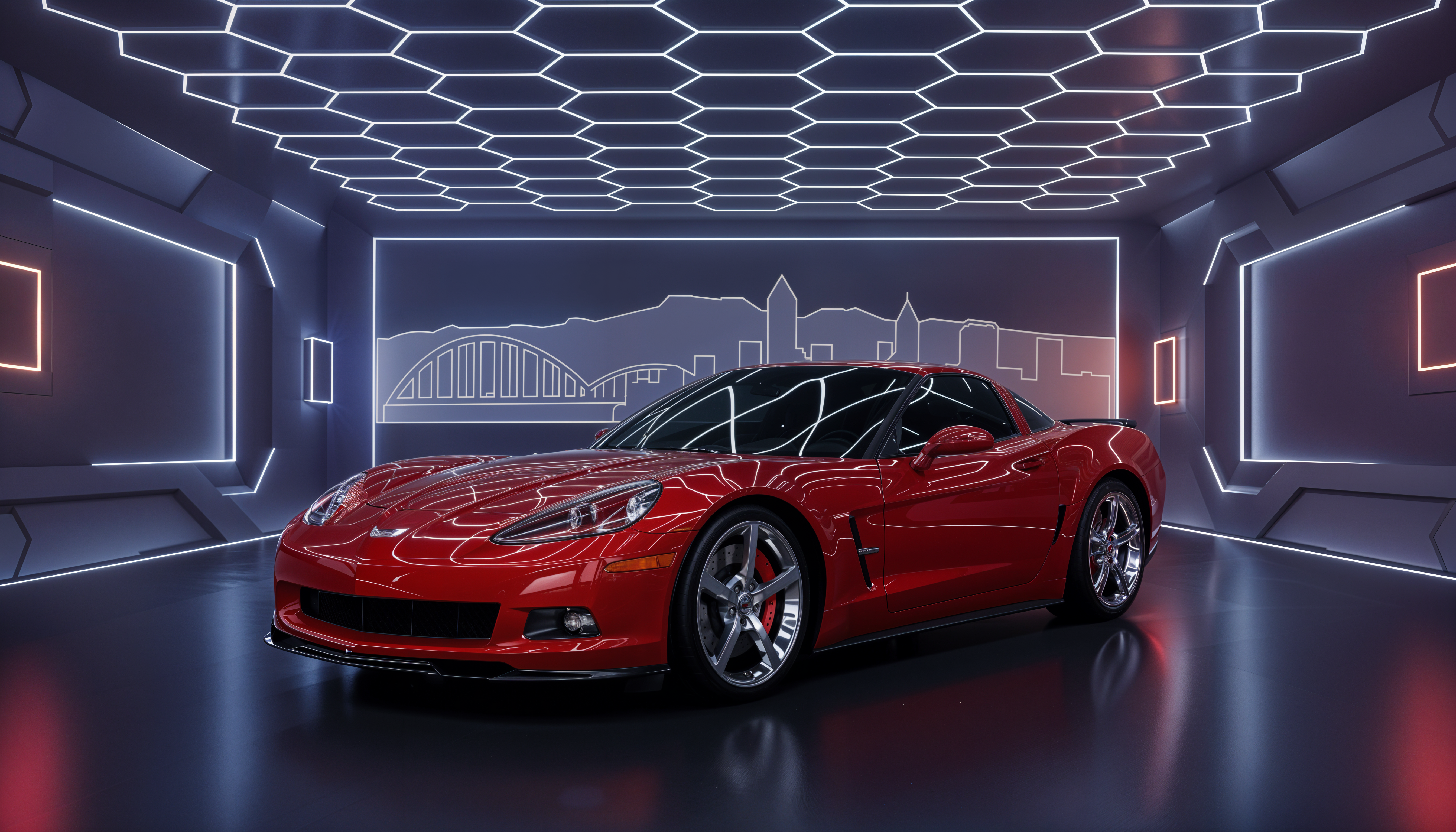 Car after color change - AI-generated vehicle color customization result