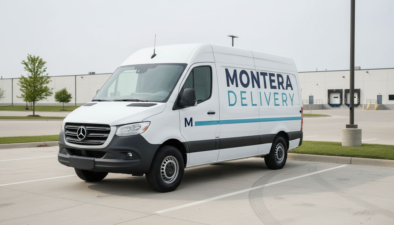 Commercial fleet vehicle wrap design - AI-powered business vehicle branding visualization